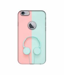 Amazon Brand - Solimo Designer Head Phone UV Printed Soft Back Case Mobile Cover for Apple iPhone 6 Plus / 6S Plus (Logo Cut)