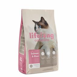 Lifelong Complete Alimento Secco Completo per Gatti Adulti con Salmone e Riso - 10 kg