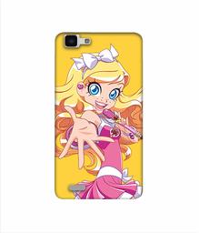 Amazon Brand - Solimo Designer Singing Girl Vector 3D Printed Hard Back Case Mobile Cover for Vivo Y27L