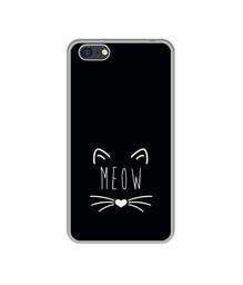 Amazon Brand - Solimo Designer Meow UV Printed Soft Back Case Mobile Cover for Oppo A71