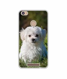 Amazon Brand - Solimo Designer White Dog UV Printed Soft Back Case Mobile Cover for Comio P1 4G