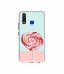 Amazon Brand - Solimo Designer Round Candy UV Printed Soft Back Case Mobile Cover for Vivo U20