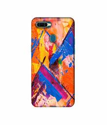 Amazon Brand - Solimo Designer Barfi Shape Multicolor Texture 3D Printed Hard Back Case Mobile Cover for Oppo A7