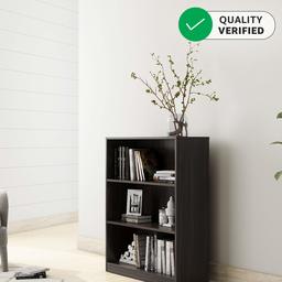 Amazon Brand - Solimo Aquilla Engineered Wood Mini 3 Tier Bookcase (Wenge Finish)