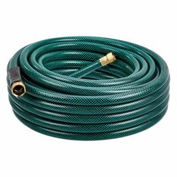 AmazonBasics Garden Tool Collection - Water Hose with Brass Coupling 75ft, 5/8'', 300psi (Renewed)