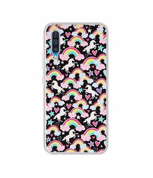 Amazon Brand - Solimo Designer Unicorn Texture UV Printed Soft Back Case Mobile Cover for Samsung Galaxy A50