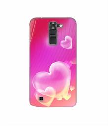 Amazon Brand - Solimo Designer Heart Abstract 3D Printed Hard Back Case Mobile Cover for LG K7