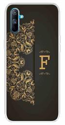 Amazon Brand - Solimo Designer Multicolor Black Pattern Alphabet-F Printed Soft Back Case Mobile Cover for Realme C3