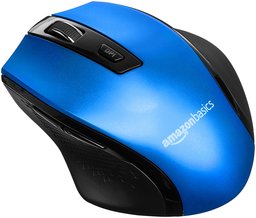 AmazonBasics - Rato sem fios ergonómico - DPI ajustável - azul