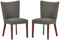 Amazon Brand – Rivet Tina Mid-Century Modern Curved Back Kitchen Dining Chairs, 25