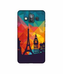 Amazon Brand - Solimo Designer Colored Paris 3D Printed Hard Back Case Mobile Cover for Samsung Galaxy J7 Duo