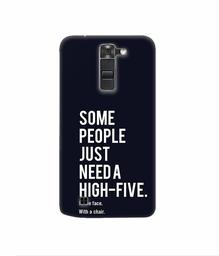 Amazon Brand - Solimo Designer High-Five 3D Printed Hard Back Case Mobile Cover for LG K7