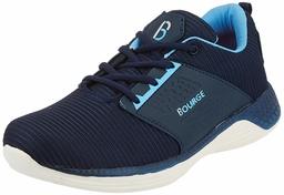 Bourge Men's Navy and Sky Running Shoes-10 UK (44 EU) (11 US) (Reef-77)