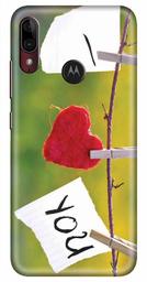 Amazon Brand - Solimo Designer Heart Design 3D Printed Hard Back Case Mobile Cover for Motorola Moto E6s / Motorola Moto E6 Plus