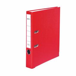 AmazonBasics Lever Arch File - PP Cover, Spine Pocket, FSC Certified, A4, Spine Width 50 mm, Pack of 10, Red, Pack of 10