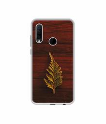 Amazon Brand - Solimo Designer Leaf on Wood UV Printed Soft Back Case Mobile Cover for Lenovo K10 Note