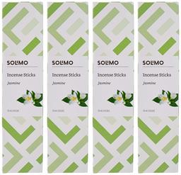 Amazon Brand - Solimo Incense Sticks, Jasmine - 70 sticks/pack (Pack of 4)