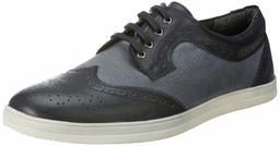 Amazon Brand - Symbol Men's Navy Canvas Formal Shoes - 8 UK (AZ-WS-271A)