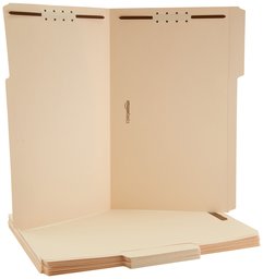 AmazonBasics Manila File Folders with Fasteners - Legal Size, 50-Pack - AMZ210