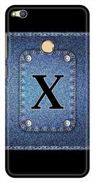 Amazon Brand - Solimo Designer Button Jeans Alphabet-X 3D Printed Hard Back Case Mobile Cover for Huawei Honor 8 Lite