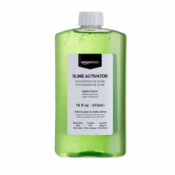 AmazonBasics Slime Activator Borax Solution, Apple Flavor, 16-oz