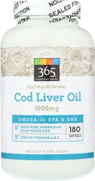 365 Everyday Value, Cod Liver Oil, 180 ct