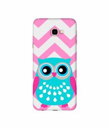 Amazon Brand - Solimo Designer Sky Blue Owl 3D Printed Hard Back Case Mobile Cover for Samsung Galaxy J4 Plus