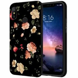 Amazon Brand - Solimo Designer Floral Printed Hard Back Case Mobile Cover for Xiaomi Redmi Note 6 pro (D1160)