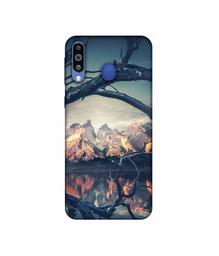 Amazon Brand - Solimo Designer Tree Reflextion 3D Printed Hard Back Case Mobile Cover for Samsung Galaxy M21