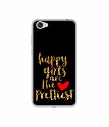 Amazon Brand - Solimo Designer Happy Girls are The Prettiest UV Printed Soft Back Case Mobile Cover for Vivo Y55