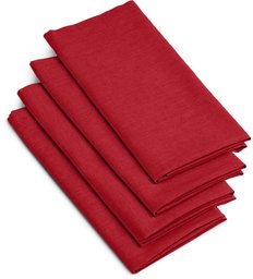 Pinzon Napkins, Set of 4, Crimson