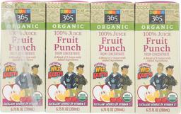 365 Everyday Value, Featuring Wild Kratts, Organic 100% Juice from Concentrate, Fruit Punch(8 - 6.75 fl oz Boxes), 54 fl oz