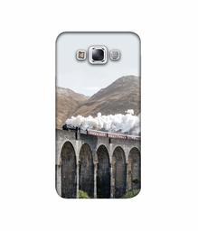 Amazon Brand - Solimo Designer Steam Train 3D Printed Hard Back Case Mobile Cover for Samsung Galaxy E7