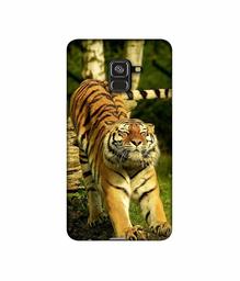 Amazon Brand - Solimo Designer Tiger 3D Printed Hard Back Case Mobile Cover for Samsung Galaxy A8 Plus