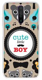 Amazon Brand - Solimo Designer Multicolor Cute Little Boy Grey Pattern Printed Soft Back Case Mobile Cover for Poco X2 / Xiaomi Redmi K30