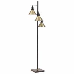 Rivet Adjustable Tree-Style 3-Light Floor Lamp, 69