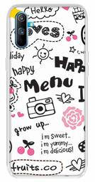 Amazon Brand - Solimo Designer Multicolor Cute English Printed Soft Back Case Mobile Cover for Realme C3