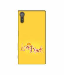 Amazon Brand - Solimo Designer Love Birds 3D Printed Hard Back Case Mobile Cover for Sony Xperia XZ Dual