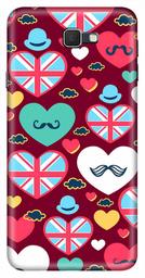 Amazon Brand - Solimo Designer Cute Love Red Pattern Design 3D Printed Hard Back Case Mobile Cover for Samsung Galaxy J7 Prime