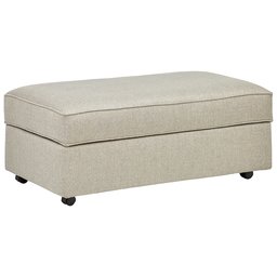 Stone & Beam Stella Polsterhocker mit Rädern Ottoman Light Gray-green