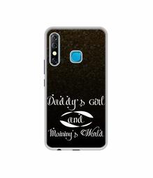 Amazon Brand - Solimo Designer Daddy's Girl and Mummy World UV Printed Soft Back Case Mobile Cover for Infinix Hot 8