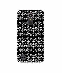 Amazon Brand - Solimo Designer White Flowers Pattern 3D Printed Hard Back Case Mobile Cover for LG K10 (2017)