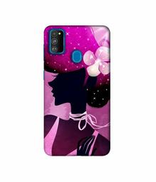 Amazon Brand - Solimo Designer Lady Vectors 3D Printed Hard Back Case Mobile Cover for Samsung Galaxy M21 / M30s
