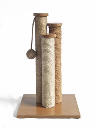 AmazonBasics Cat Scratching Post with Toy, beige