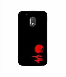 Amazon Brand - Solimo Designer Red Moon 3D Printed Hard Back Case Mobile Cover for Motorola Moto G4 Play