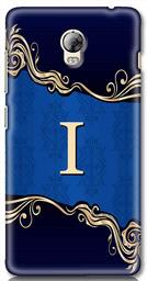 Amazon Brand - Solimo Designer Blue Pattern Alphabet-I 3D Printed Hard Back Case Mobile Cover for Lenovo Vibe P1