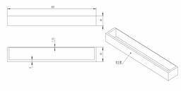 Eono Essentials Barres porte-serviette Adhésif Acier Inoxydable SUS304 40CM Acier Brossé, A23000S40DM-2