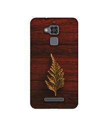 Amazon Brand - Solimo Designer Leaf on Wood UV Printed Soft Back Case Mobile Cover for Asus Zenfone 3 Max ZC520TL