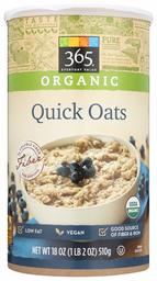 365 Everyday Value, Organic Quick Oats, 18 oz