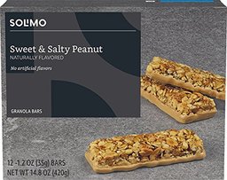 Amazon Brand - Solimo Sweet & Salty Peanut Granola Bars, 12 Count